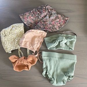Baby girl hat bundle